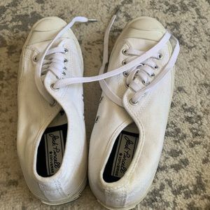 Used White Canvas Jack Purcell Tennis Shoes